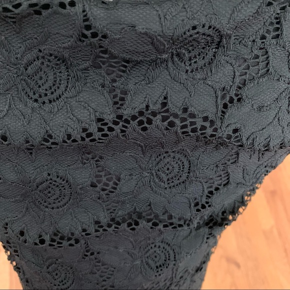 Ingrid & Isabel maternity long sleeve black lace straight fit dress medium size - Picture 5 of 8